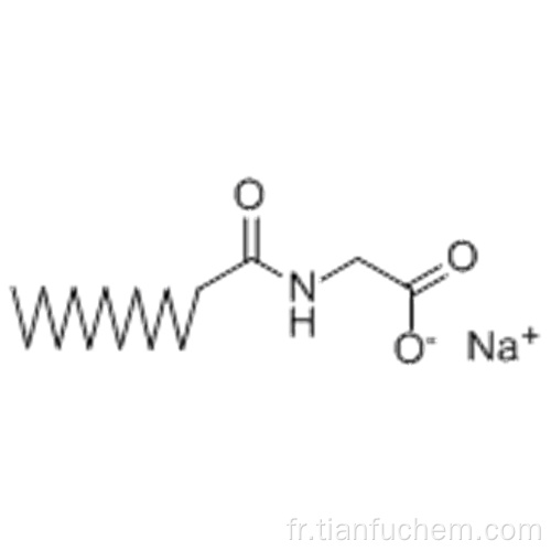 N-méthyl-N- (1-oxotétradécyl) aminoacétate de sodium CAS 30364-51-3